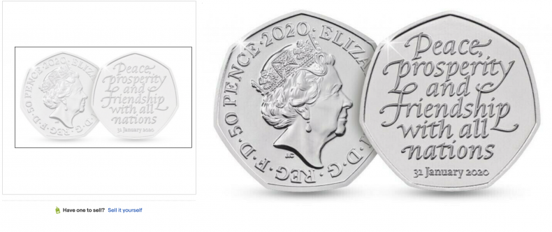 Brexit 50p Coin ($7,200,000)