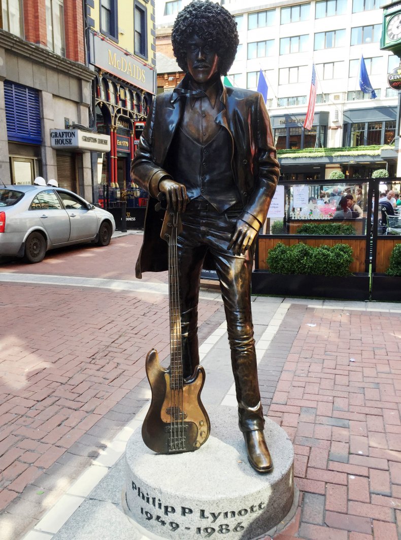 Statue de Phil Lynott à Dublin 