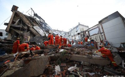Rescuers Search Rubble After Fatal Hotel Collapse