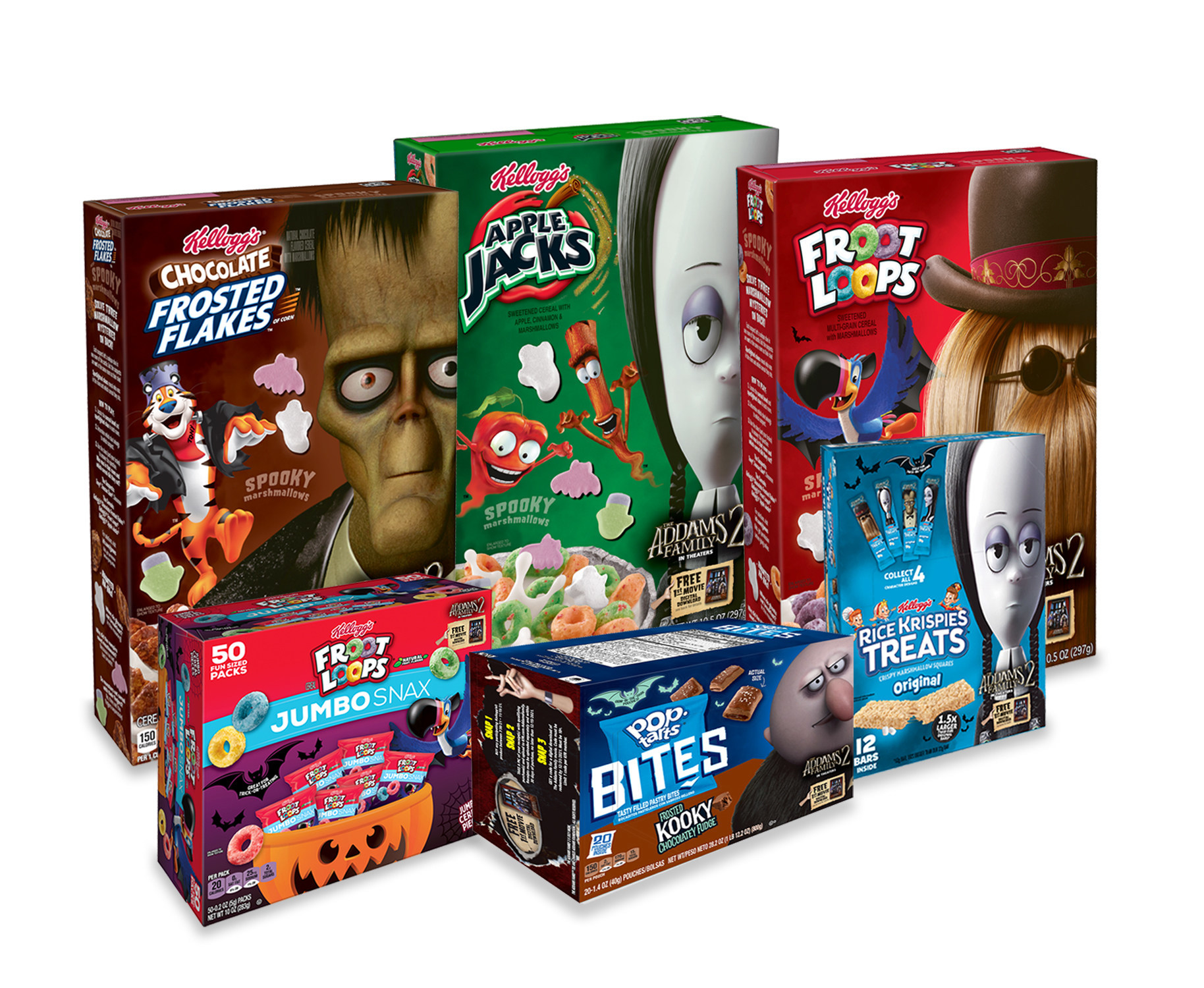 Kellogg's Creates Limited-Edition Cereals Inspired By Addams