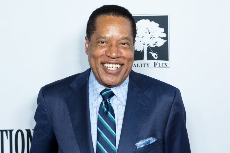 Larry Elder Attends a 2018 Movie Premiere