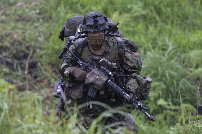 Japan Troops Take Part In Joint Exercise