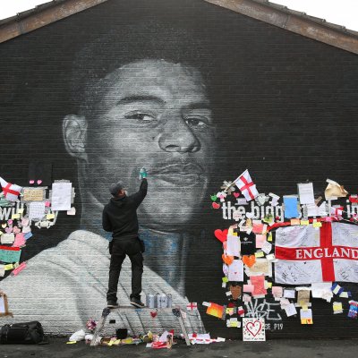 Marcus Rashford mural Marcus Rashford mural