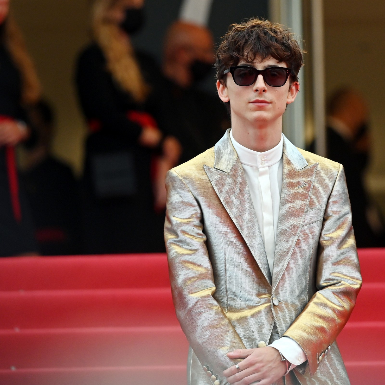Timothée Chalamet's Metallic Suit Steals the Show at Cannes