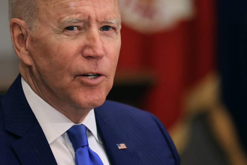 President Joe Biden hosts a meeting