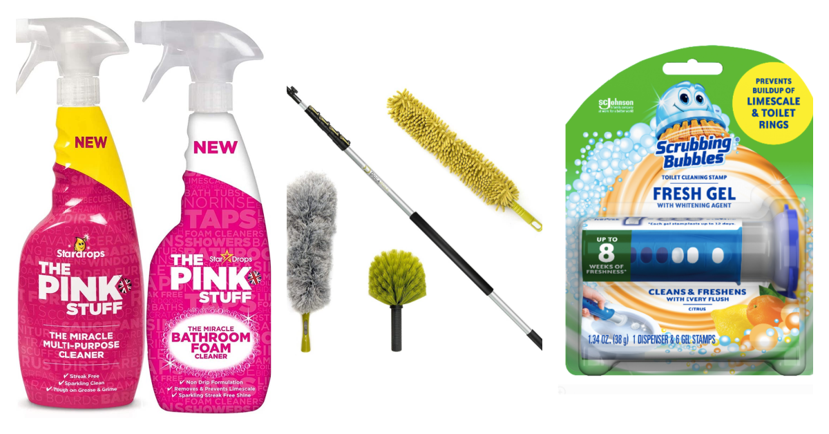 The Pink Stuff Miracle Cleaning Paste Scrubber Kit, 6 Piece Set