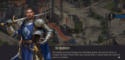 Sir Bedivere in King of Avalon Sir Bedivere in King of Avalon