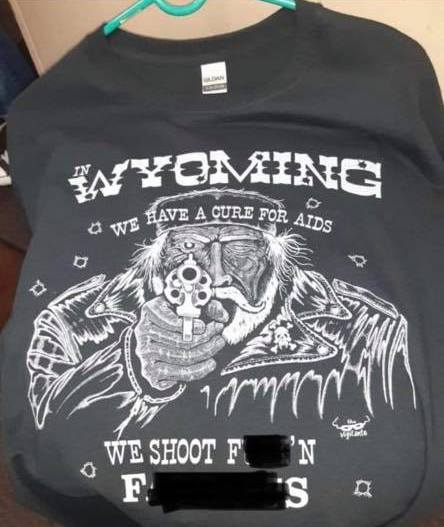 Wyoming Biker Bar Sells Shirt Proclaiming 'We Shoot F*ggots'