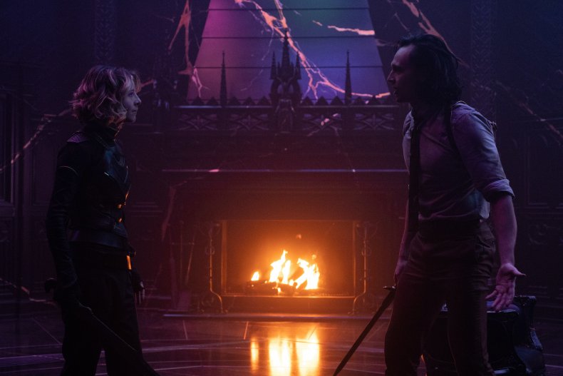 Sylvie and Loki fight in Loki