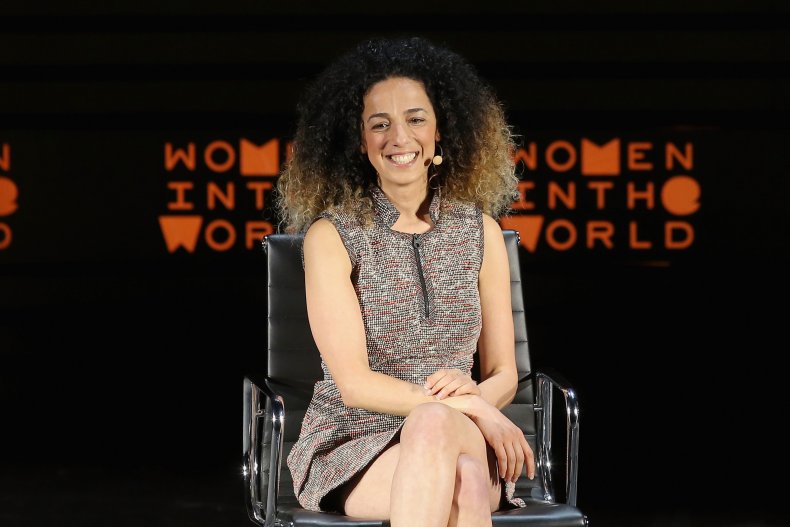 Masih Alinejad seen in New York City.