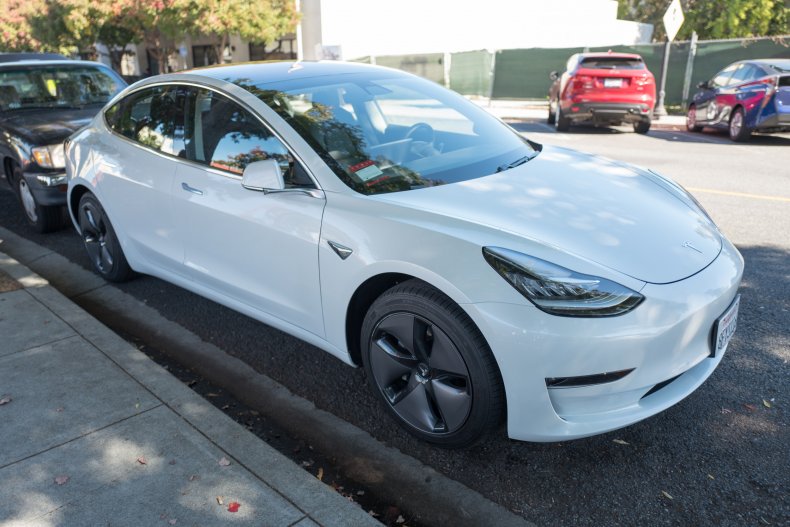 Tesla Model 3 on the street
