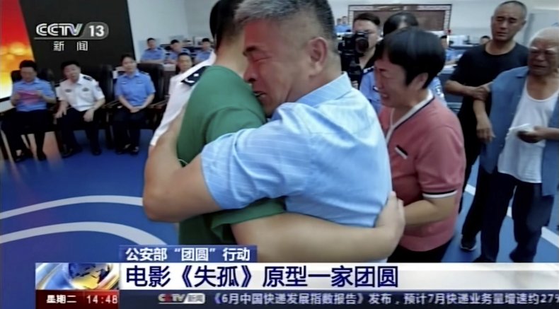 Chinese couple reunited with son