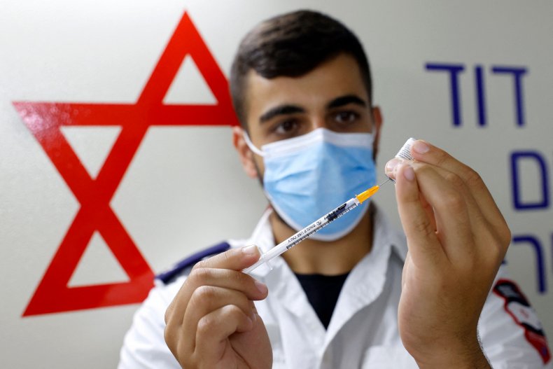 Israel Vaccination Worker