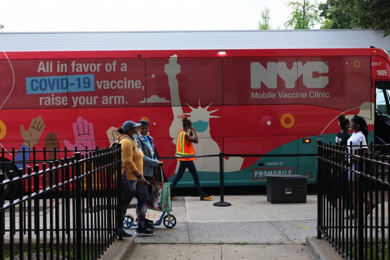 New York Mayor Touts Vaccine Effort