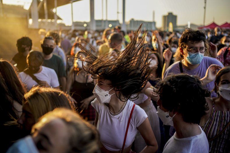 People dancing in Barcelona