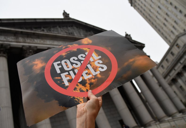 Climate activists protest