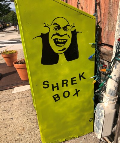 Shrek Box in Philadelphia. 