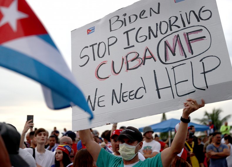 Miami rally in support of Cuban protesters