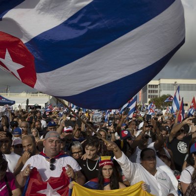 Protesters in Miami demonstrated against Cuban violence