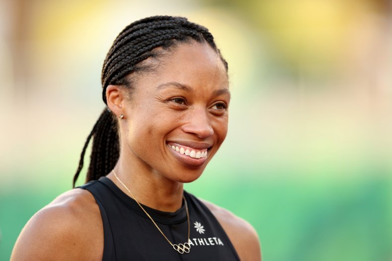 Allyson Felix at Olympic trials 2021