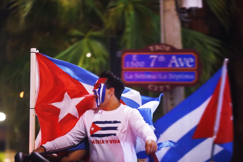 Cuba, protest, Tampa, Florida