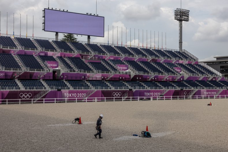 The Tokyo Olympics equestrian park in 2021.