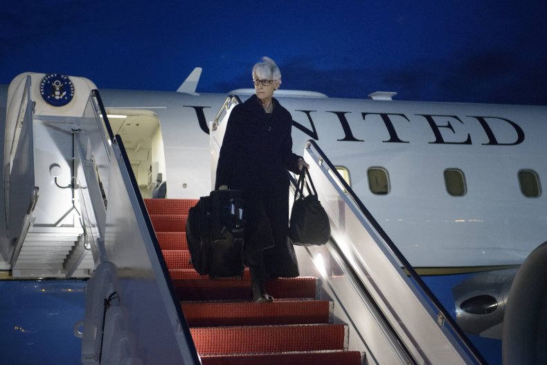 Wendy Sherman returns from Switzerland