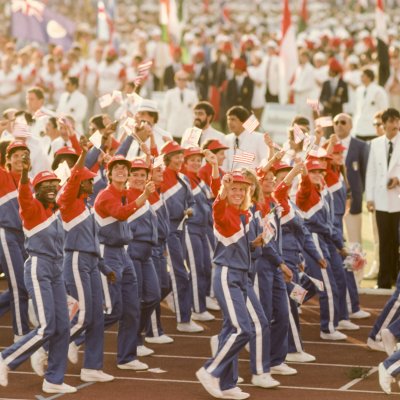 Opening ceremony Los Angeles 1984 Opening ceremony Los Angeles 1984