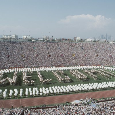 Opening ceremony Los Angeles 1984 Opening ceremony Los Angeles 1984