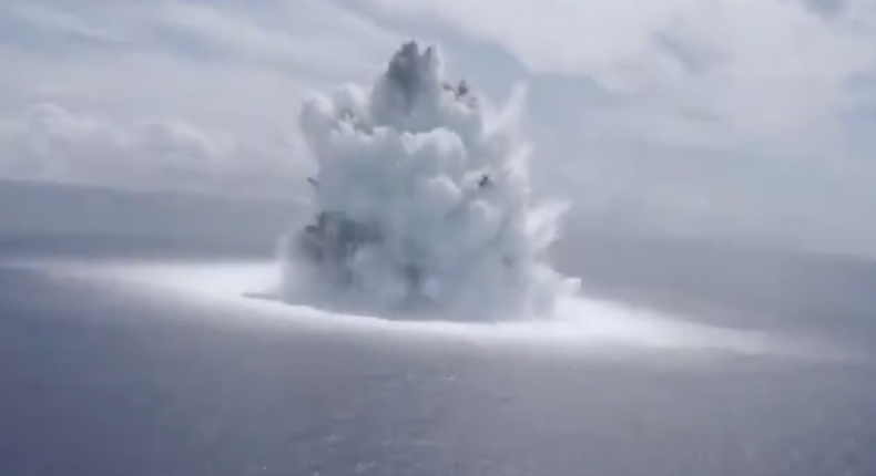 Experimental Explosion Atlantic Ocean Navy USGS