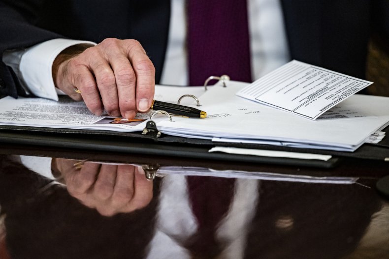 Biden stimulus checks recurring monthly payment petitions