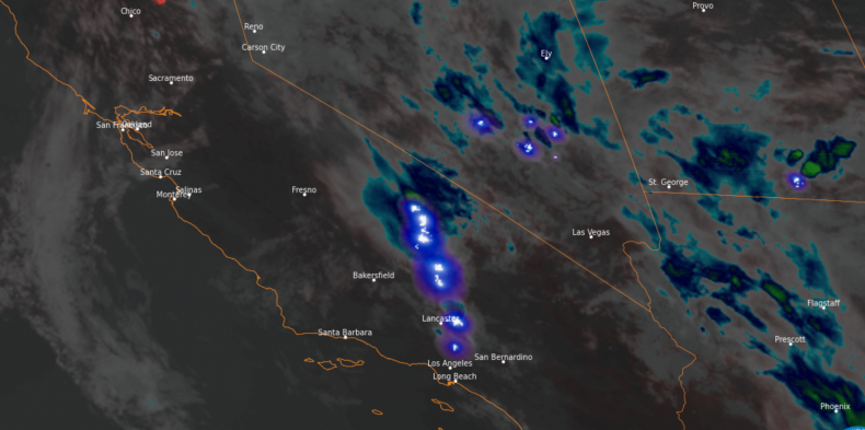 Lightning strike map
