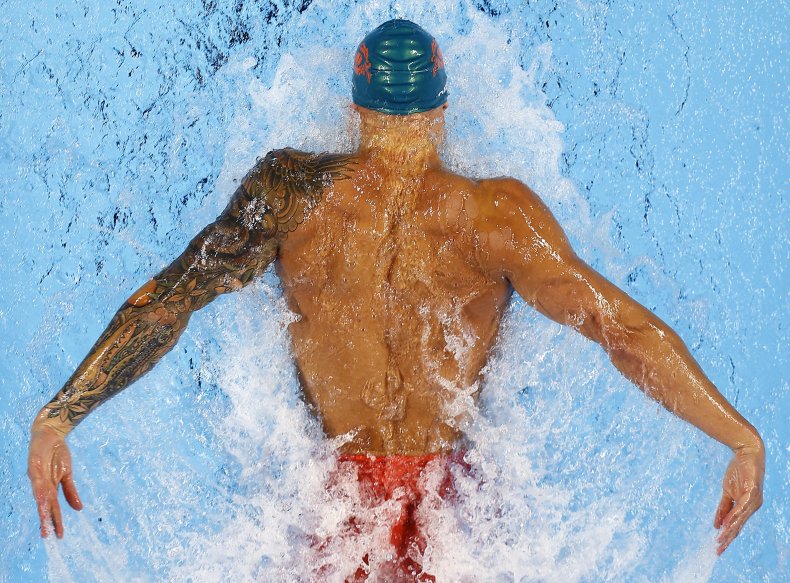 Caeleb Dressel at 2021 U.S. Olympic trials.