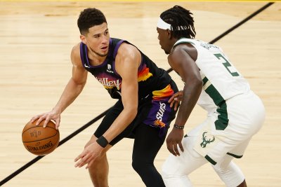 Devin Booker and Jrue Holiday Devin Booker and Jrue Holiday