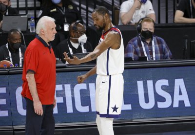 Kevin Durant and Gregg Popovich Kevin Durant and Gregg Popovich