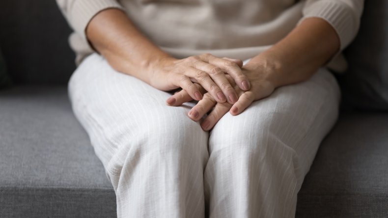 woman sitting, getty, stock