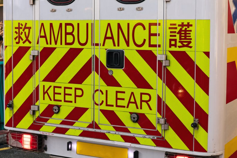 A Chinese ambulance