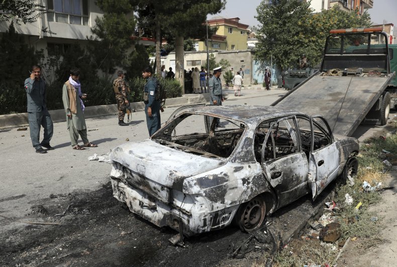 Car involved in rocket attack