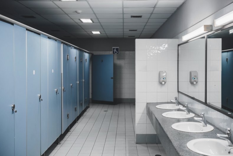 Public Restroom Stock Image