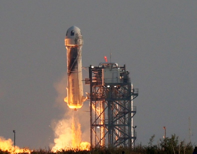 Jeff Bezos Blue Origin launch