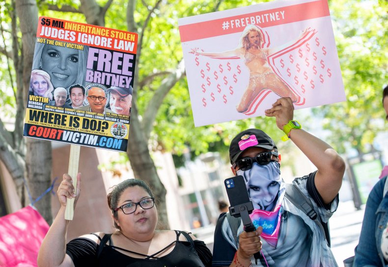 #FreeBritney Protestors
