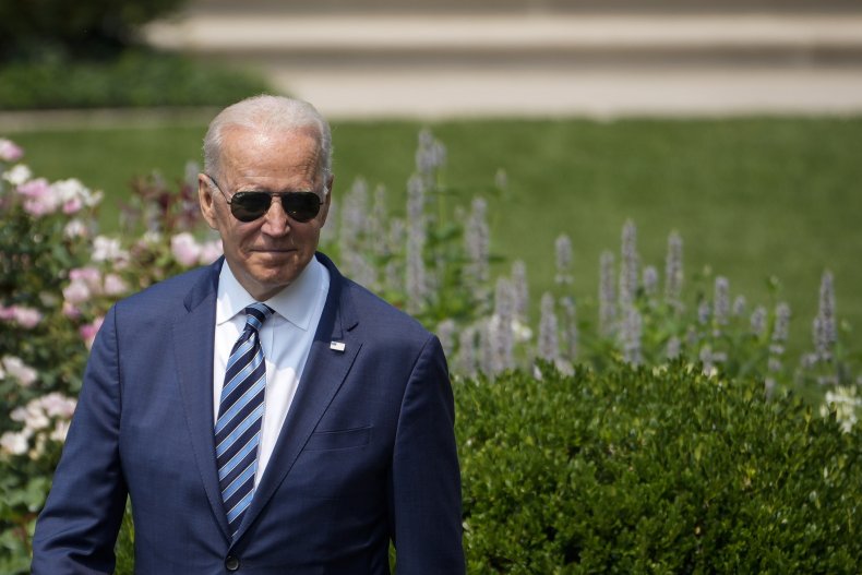 U.S. President Joe Biden arrives for a