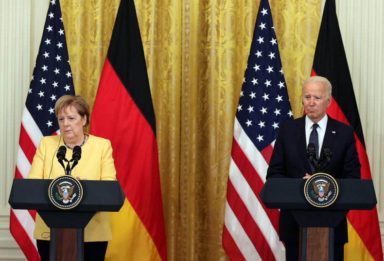 President Joe Biden and Chancellor Angela Merkel