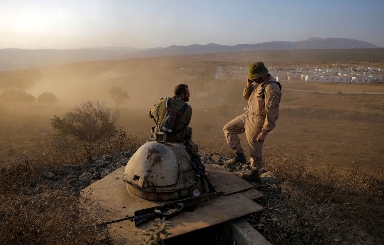 Israel, troops, Golan, Heights, Syria