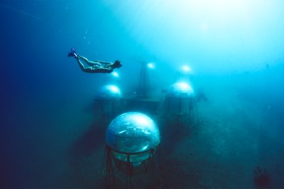 Nemos Garden is an Italian underwater garden Nemos Garden is an Italian underwater garden