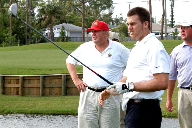 Friends Donald Trump and Tom Brady