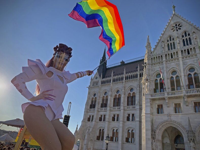 Hungary LGBT Rights Demonstration