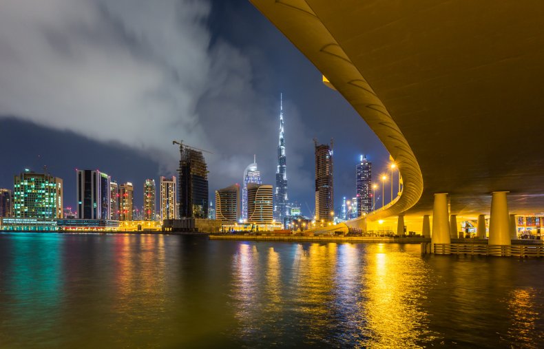 Dubai Skyline at Night