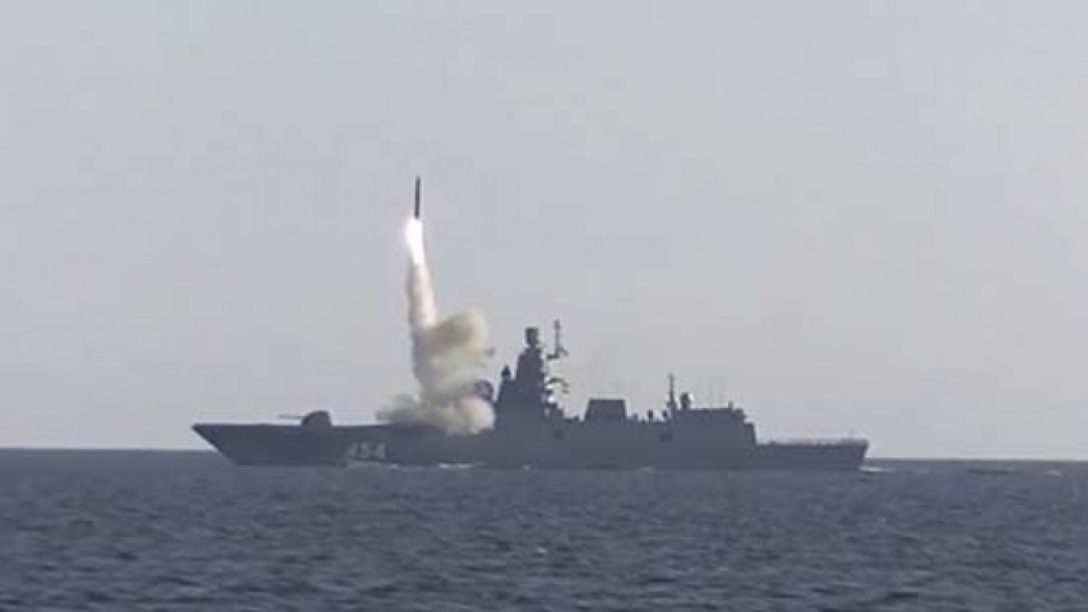 Russia, Admiral, Gorshkov, fires, Tsirkon, missile