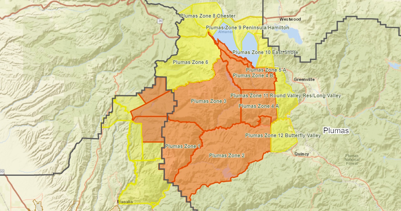 Dixie Fire Evacuation Map